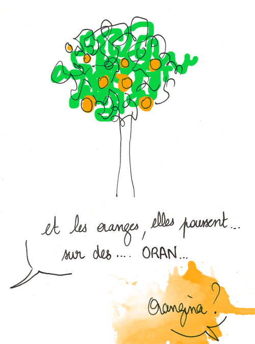 Les oranges poussent sur des Orangina
